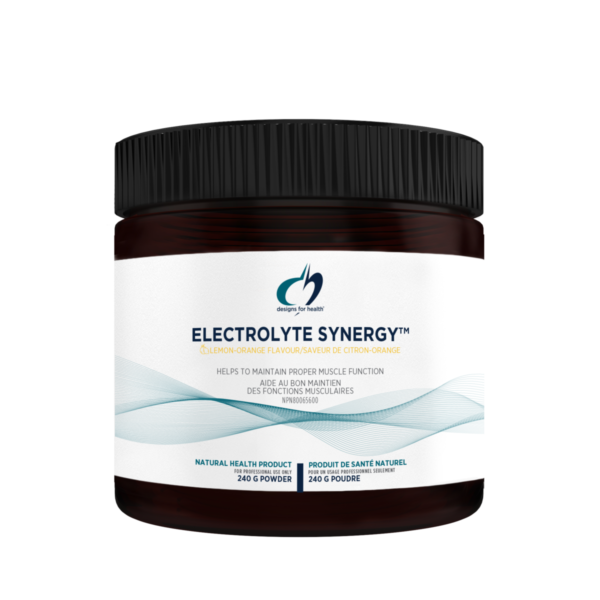 ELECTROLYTE SYNERGY Lemon Orange 240g Designs for Health