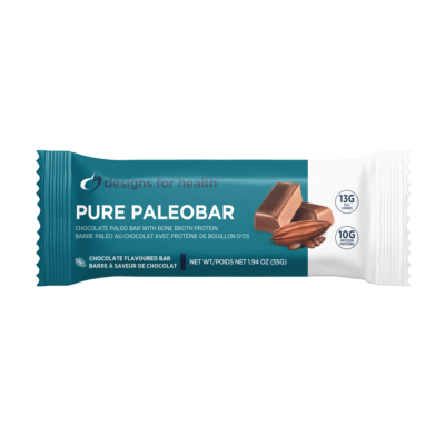 PURE PALEOBAR™ CHOCOLATE 12 Bars Designs for Health